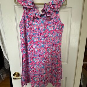 Floral Ruffle Sleeveless Dress